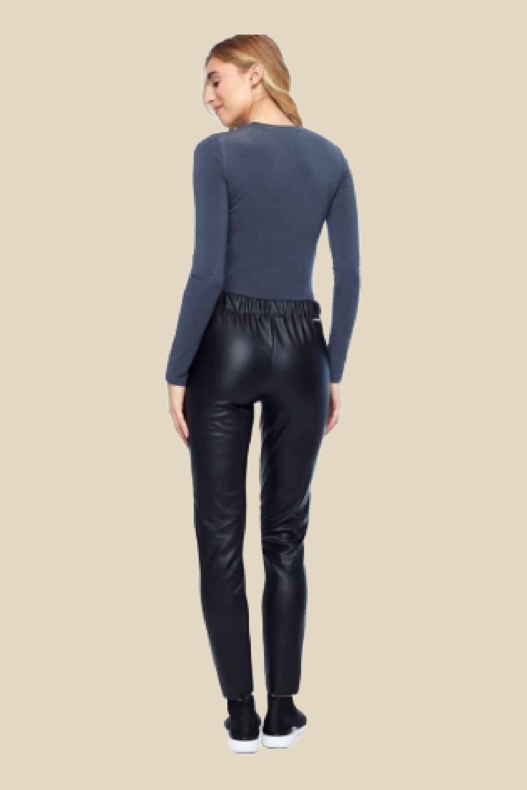 Spencer Faux Leather Pants in Black - Glue Store